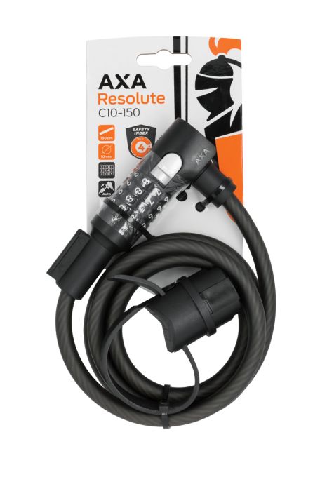 ANTIFURT AXA RESOLUTE C CIFRU 10MM 150CM - BLACK ANTIFURT AXA RESOLUTE C CIFRU 10MM/150CM - BLACK - imagine 1